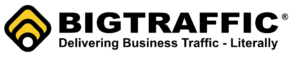 BigTraffic logo, Delivering Business Traffic Literally